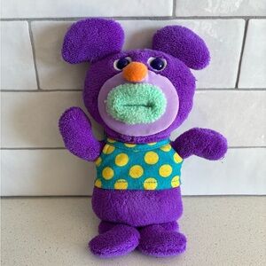 VTG. 2010 Mattel/Fisher Price Sing A Ma Jig Plush~Purple/Polka Dot ~WORKS